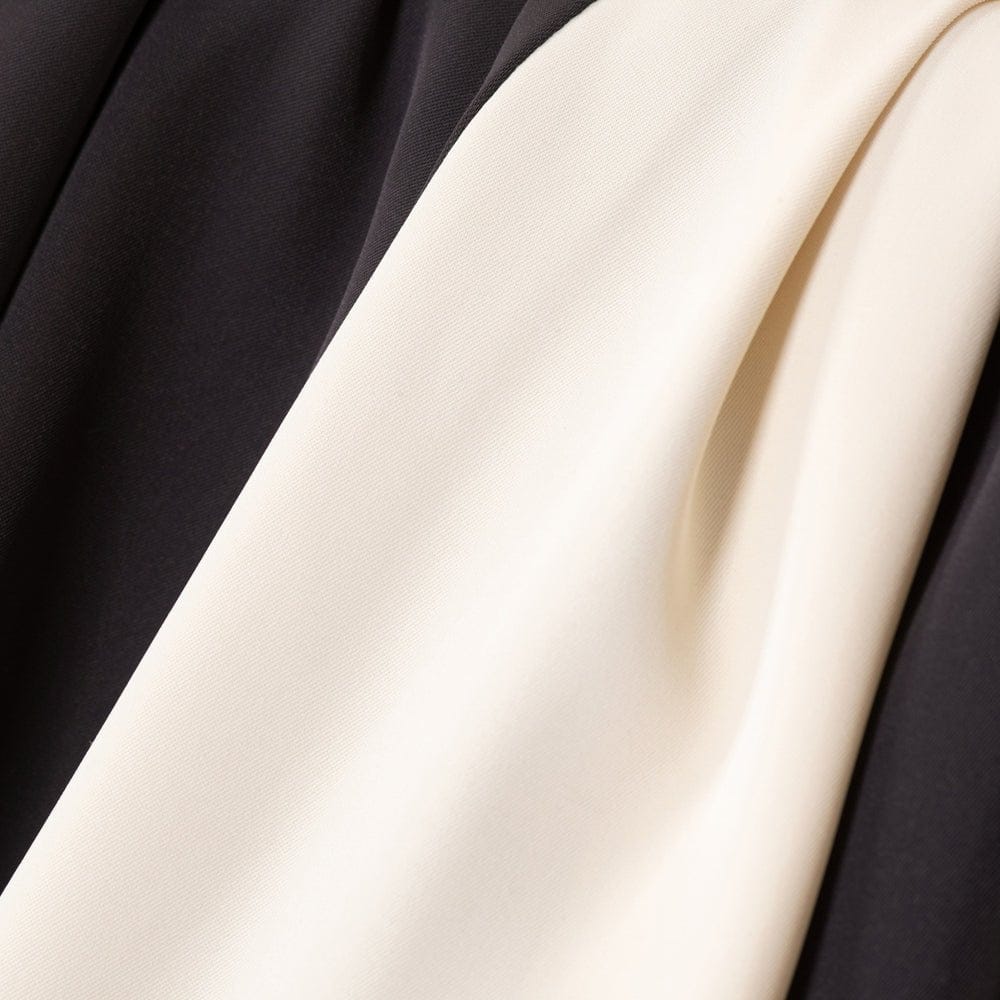 Contrast Panel Abaya with Drawstring Detail & Balloon Sleeves(MA421) - A-1 Thread Vault