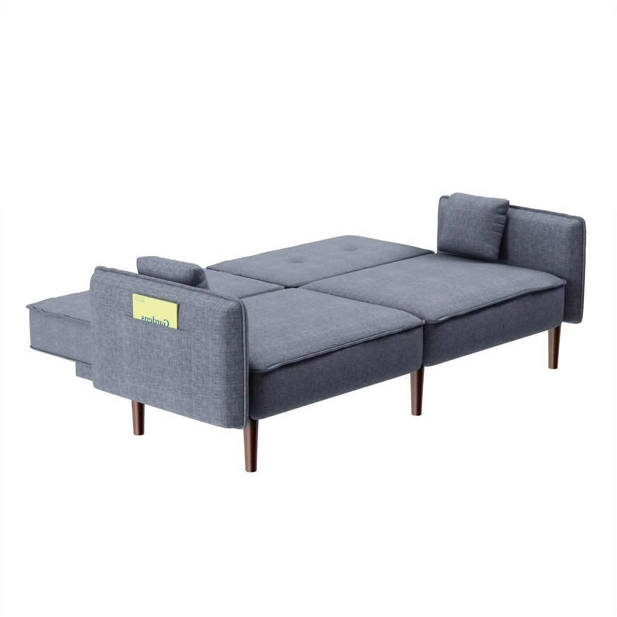Convertible Futon Sofa Bed with 2 Pillows - A-1 Thread Vault