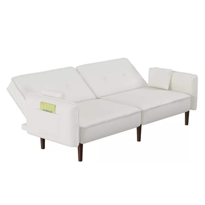 Convertible Futon Sofa Bed with 2 Pillows - A-1 Thread Vault