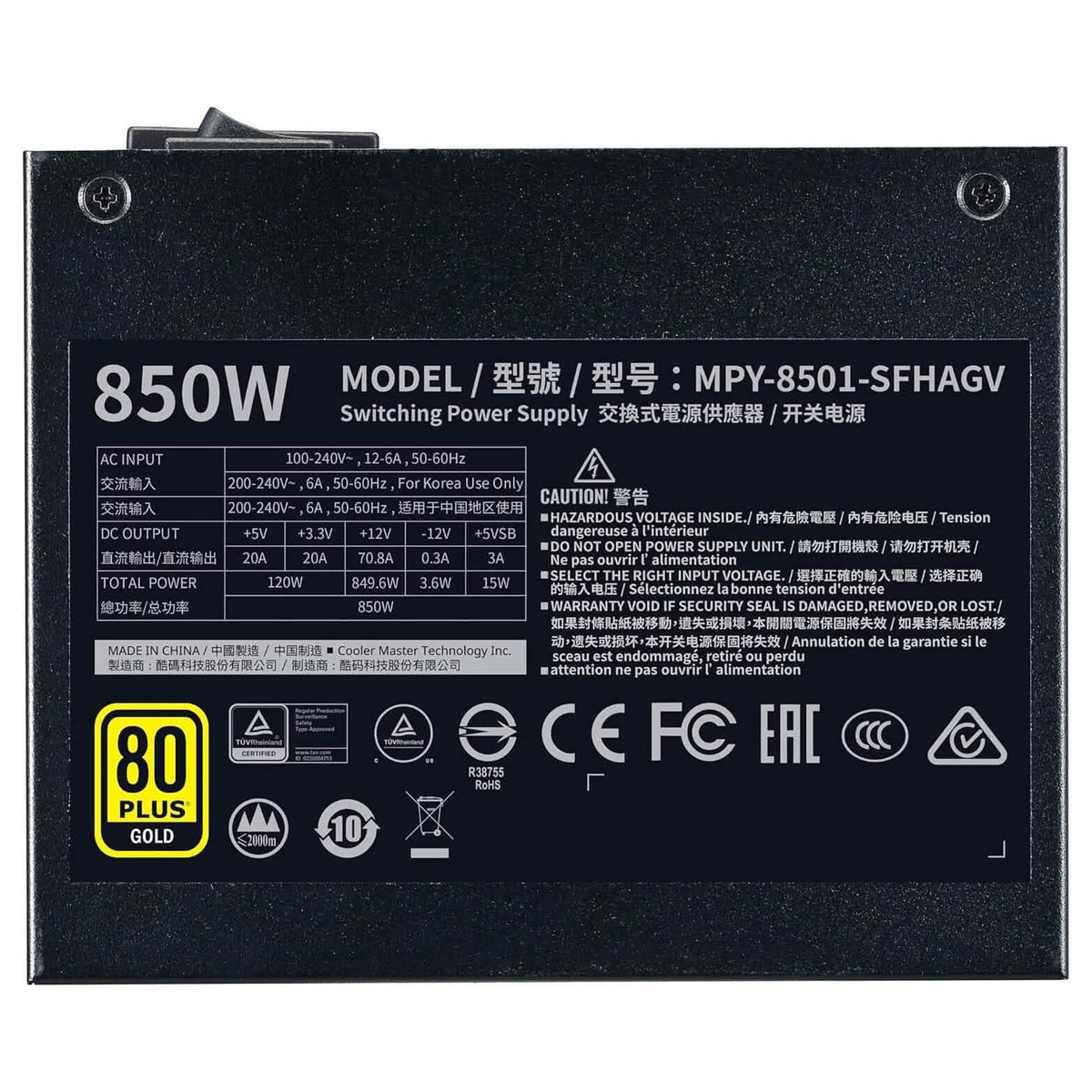 Cooler Master V850 SFX Gold Full Modular (Refurbished) - A-1 Thread Vault