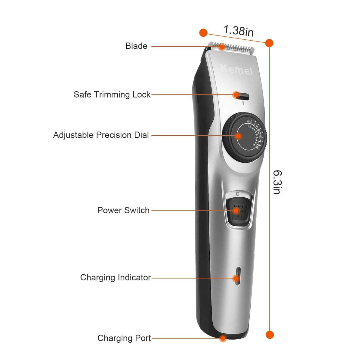 Cordless Beard Trimmer USB Rechargeable Beard Grooming Kit - A-1 Thread Vault
