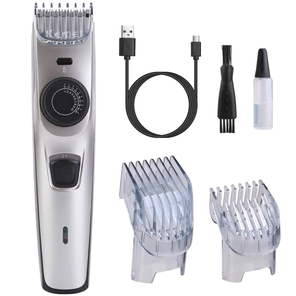 Cordless Beard Trimmer USB Rechargeable Beard Grooming Kit - A-1 Thread Vault