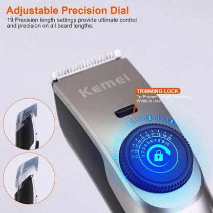 Cordless Beard Trimmer USB Rechargeable Beard Grooming Kit - A-1 Thread Vault