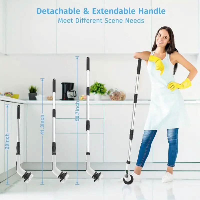 Cordless Electric Dual Adjustable Speed Spin Scrubber - A-1 Thread Vault