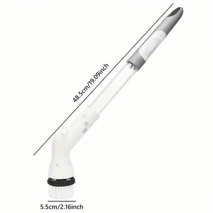Cordless Electric Spin Scrubber with 6 Brush Heads and Adjustable Long Handle - A-1 Thread Vault