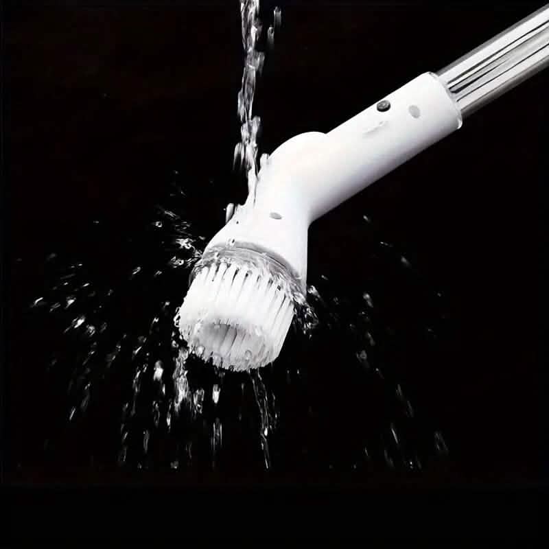 Cordless Electric Spin Scrubber with 6 Brush Heads and Adjustable Long Handle - A-1 Thread Vault