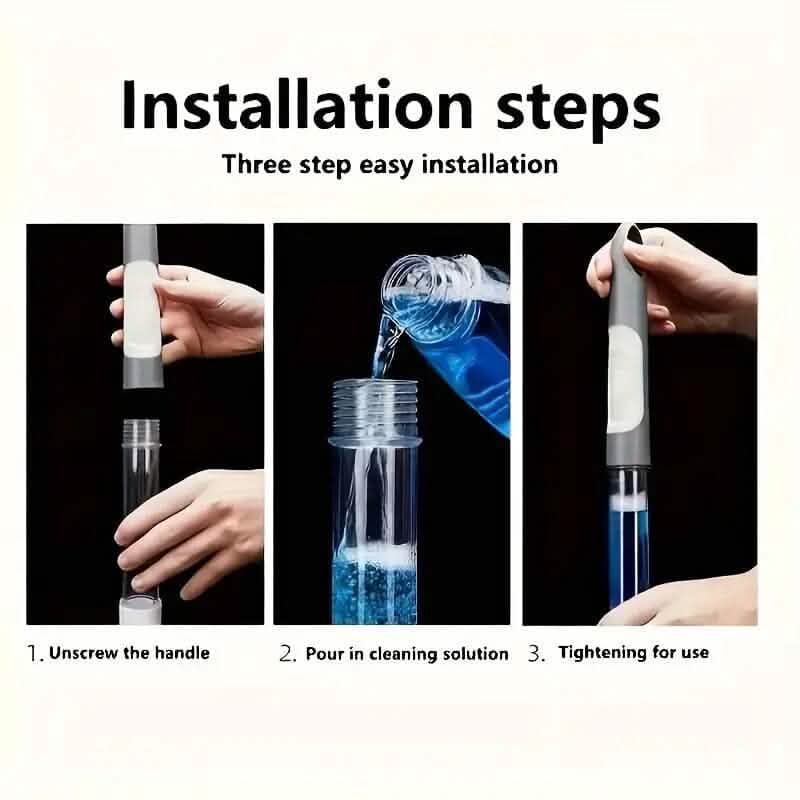 Cordless Electric Spin Scrubber with 6 Brush Heads and Adjustable Long Handle - A-1 Thread Vault
