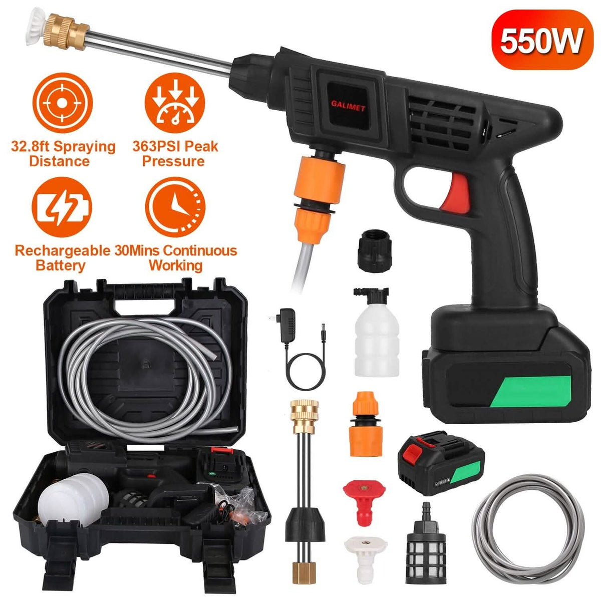 Cordless Portable Pressure Car Washer - A-1 Thread Vault