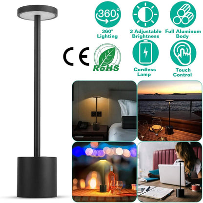Cordless Portable Rechargeable Table Lamp - A-1 Thread Vault