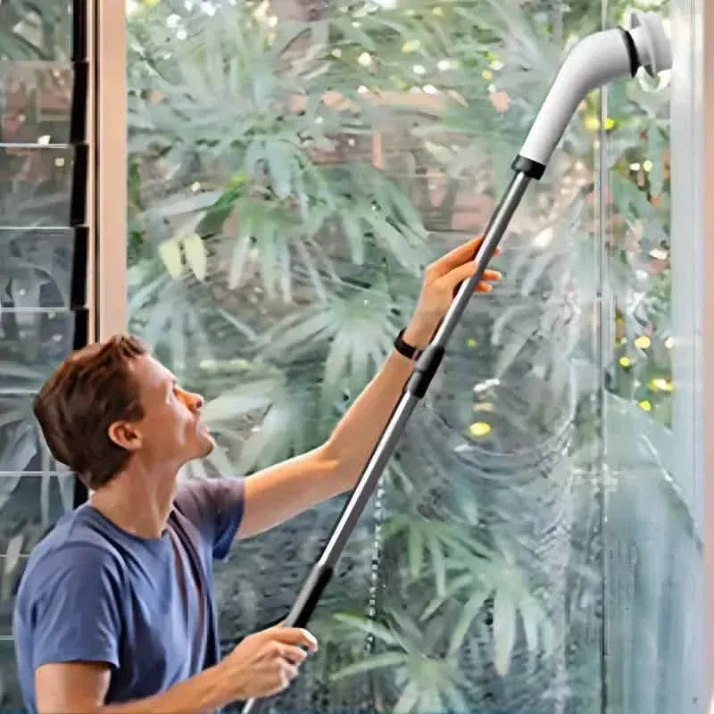 Cordless Power Spinning Cleaner Brush - 8 Replaceable Brush Heads - A-1 Thread Vault