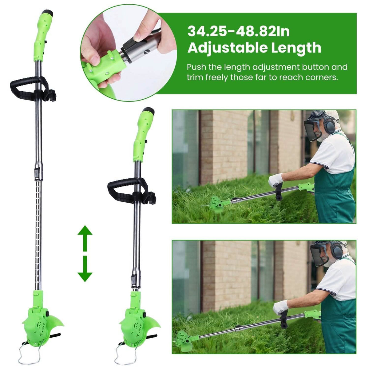 Cordless Rechargeable Grass Trimmer - A-1 Thread Vault