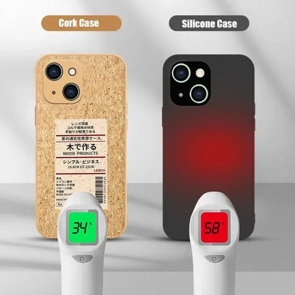Cork Wood iPhone Case - A-1 Thread Vault