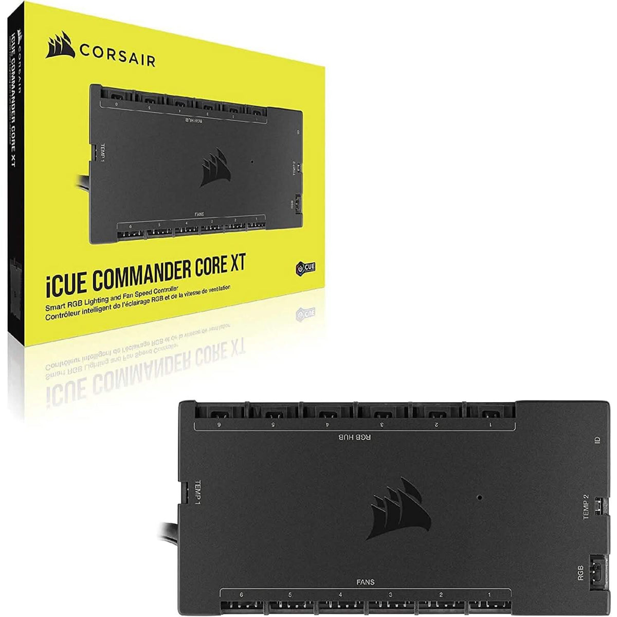 CORSAIR iCUE COMMANDER CORE XT, Digital Fan Speed and RGB Lighting Controller (Refurbished) - A-1 Thread Vault