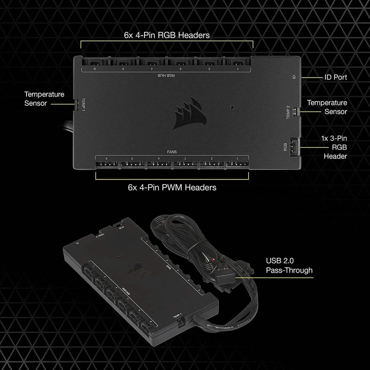 CORSAIR iCUE COMMANDER CORE XT, Digital Fan Speed and RGB Lighting Controller (Refurbished) - A-1 Thread Vault