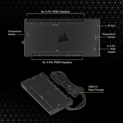 CORSAIR iCUE COMMANDER CORE XT, Digital Fan Speed and RGB Lighting Controller (Refurbished) - A-1 Thread Vault
