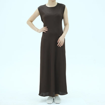 Corset-Back Lace-Up Sleeveless Maxi Dress(MS472) - A-1 Thread Vault