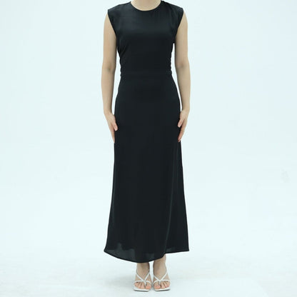 Corset-Back Lace-Up Sleeveless Maxi Dress(MS472) - A-1 Thread Vault