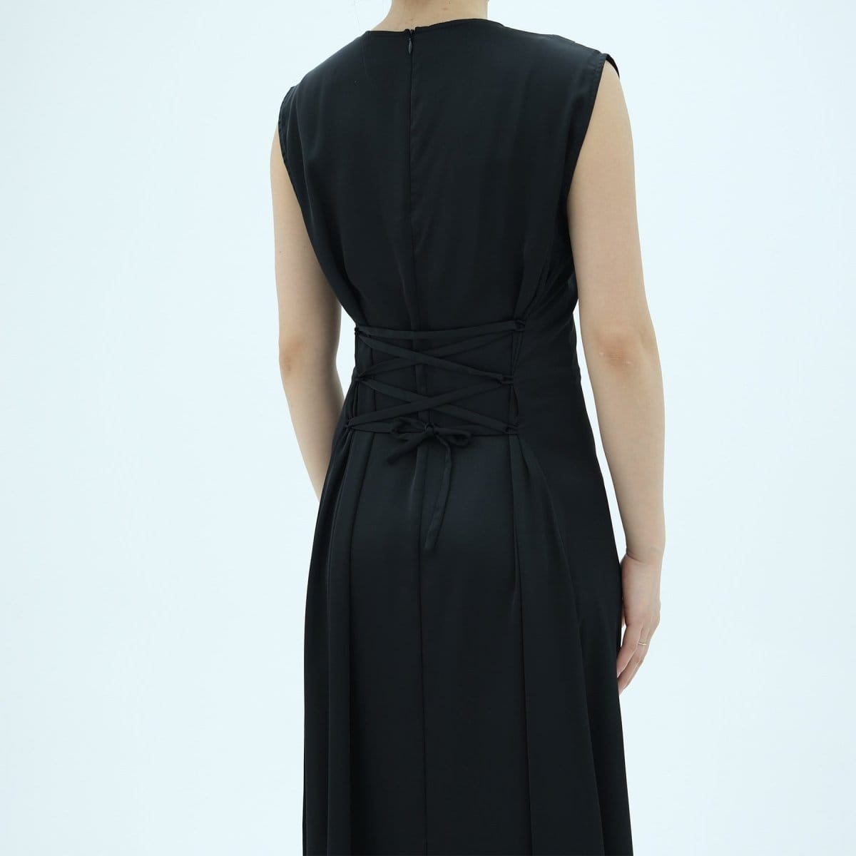 Corset-Back Lace-Up Sleeveless Maxi Dress(MS472) - A-1 Thread Vault