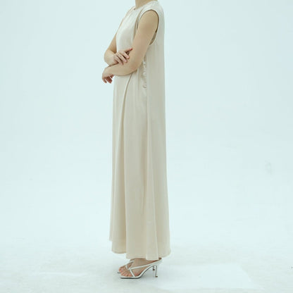 Corset-Back Lace-Up Sleeveless Maxi Dress(MS472) - A-1 Thread Vault