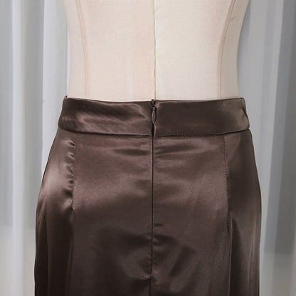 Corset Peplum Top & Maxi Skirt Set (MS396) - A-1 Thread Vault