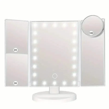 Cosmetic Mirror with Lights and 10X Magnification - A-1 Thread Vault