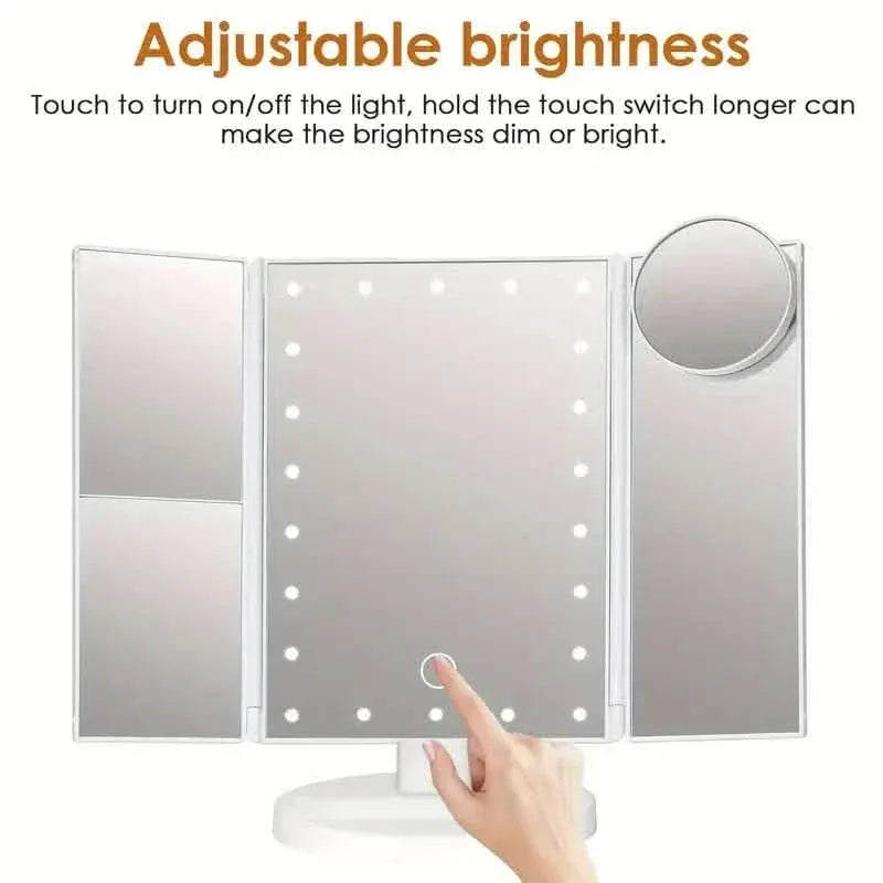 Cosmetic Mirror with Lights and 10X Magnification - A-1 Thread Vault