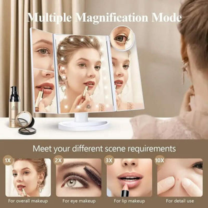 Cosmetic Mirror with Lights and 10X Magnification - A-1 Thread Vault