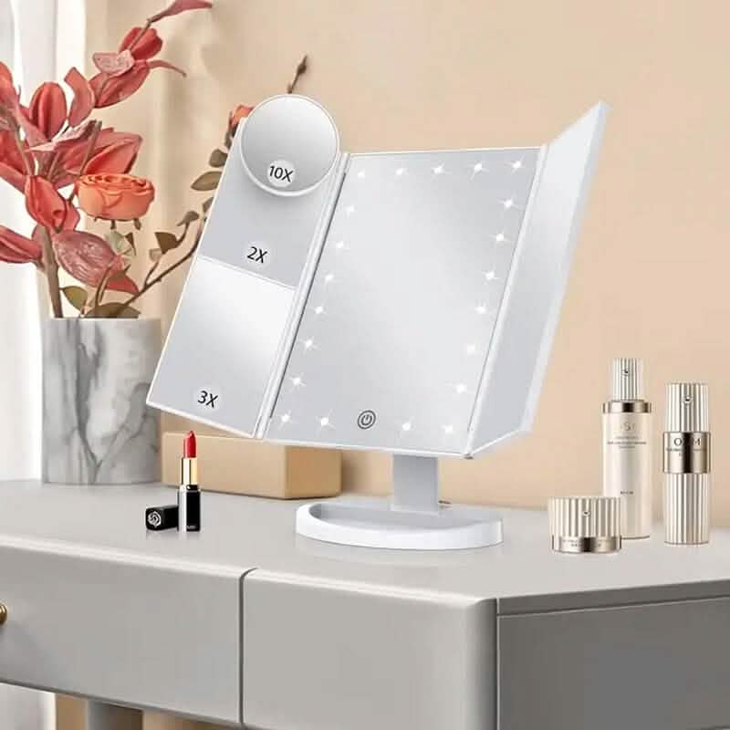 Cosmetic Mirror with Lights and 10X Magnification - A-1 Thread Vault