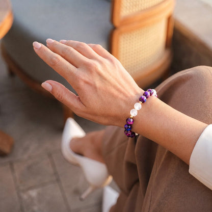 Cosmic Energy Amplifier - Galaxy Tiger’s Eye Bracelet - A-1 Thread Vault