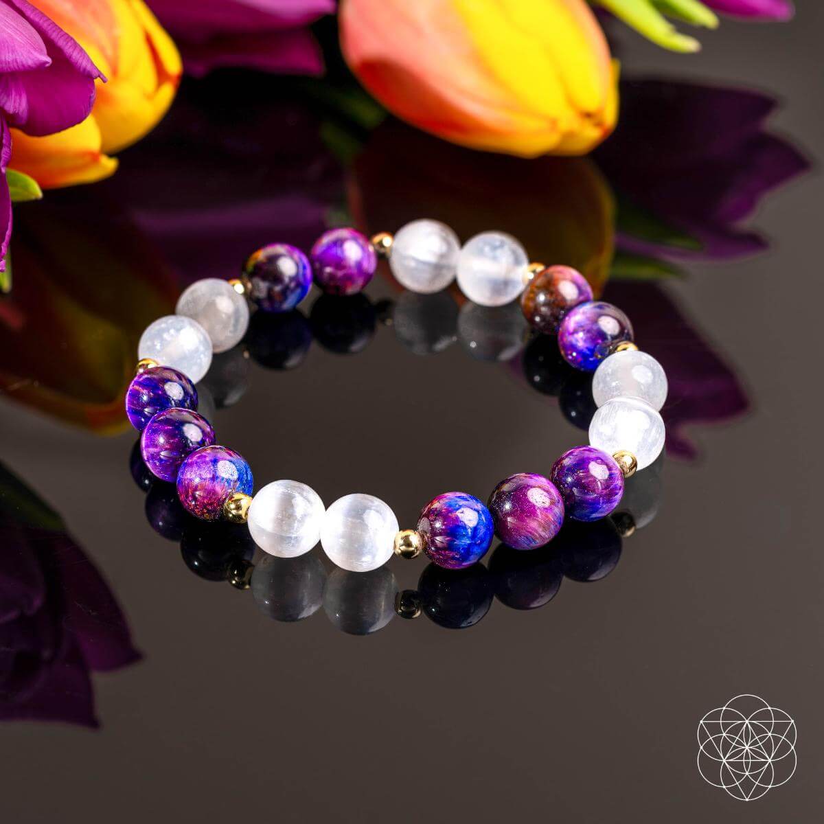 Cosmic Energy Amplifier - Galaxy Tiger’s Eye Bracelet - A-1 Thread Vault