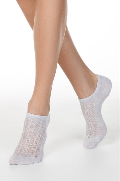 Cotton Ankle Socks Conte Active - 179 Openwork Weave - A-1 Thread Vault