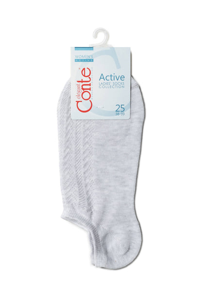Cotton Ankle Socks Conte Active - 179 Openwork Weave - A-1 Thread Vault