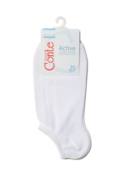 Cotton Ankle Socks Conte Active - 179 Openwork Weave - A-1 Thread Vault
