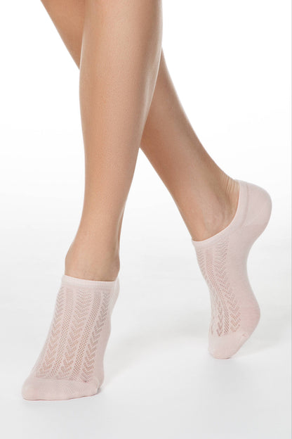 Cotton Ankle Socks Conte Active - 179 Openwork Weave - A-1 Thread Vault