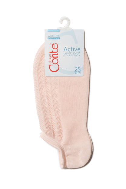 Cotton Ankle Socks Conte Active - 179 Openwork Weave - A-1 Thread Vault