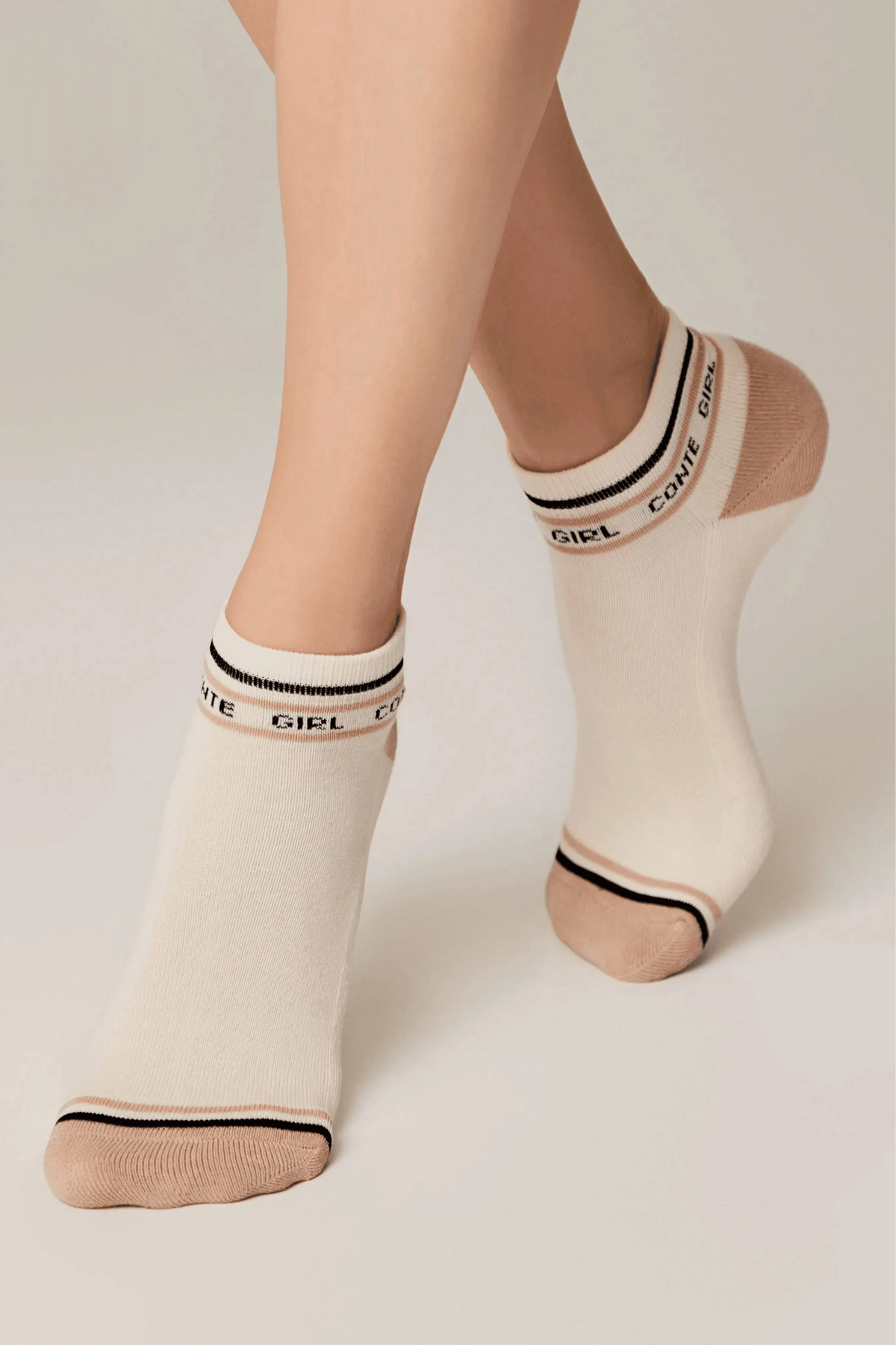 Cotton Ankle Socks Conte Active 572 - Terry Foot - A-1 Thread Vault