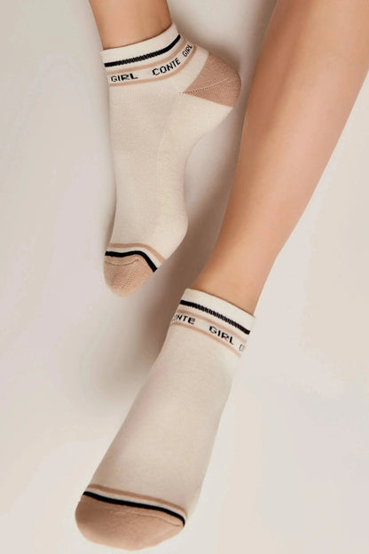 Cotton Ankle Socks Conte Active 572 - Terry Foot - A-1 Thread Vault