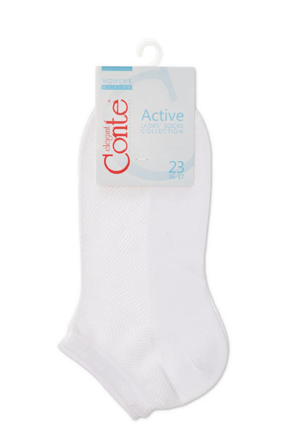 Cotton Ankle Socks Conte Active - Mesh 277 - A-1 Thread Vault