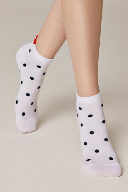 Cotton Ankle Socks Conte Active - Polka Dots 222 - A-1 Thread Vault