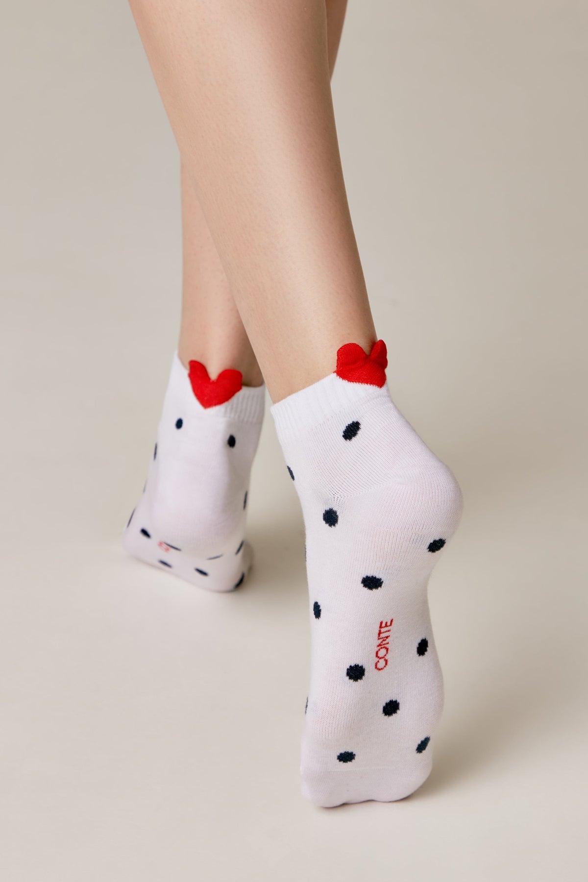 Cotton Ankle Socks Conte Active - Polka Dots 222 - A-1 Thread Vault