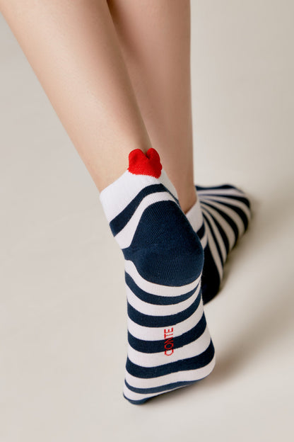 Cotton Ankle Socks Conte Active - Stripes 223 - A-1 Thread Vault