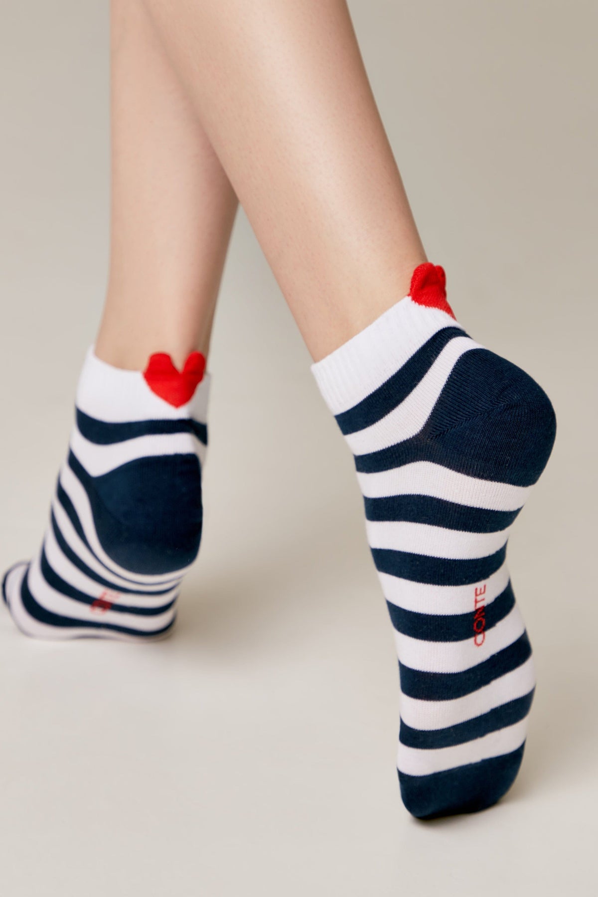 Cotton Ankle Socks Conte Active - Stripes 223 - A-1 Thread Vault