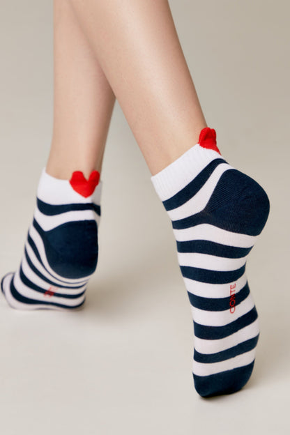Cotton Ankle Socks Conte Active - Stripes 223 - A-1 Thread Vault