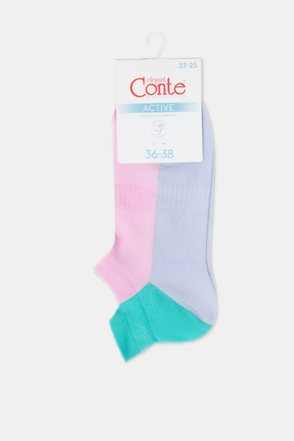 Cotton Ankle Socks Conte Active - With a "Tongue" 393 - A-1 Thread Vault