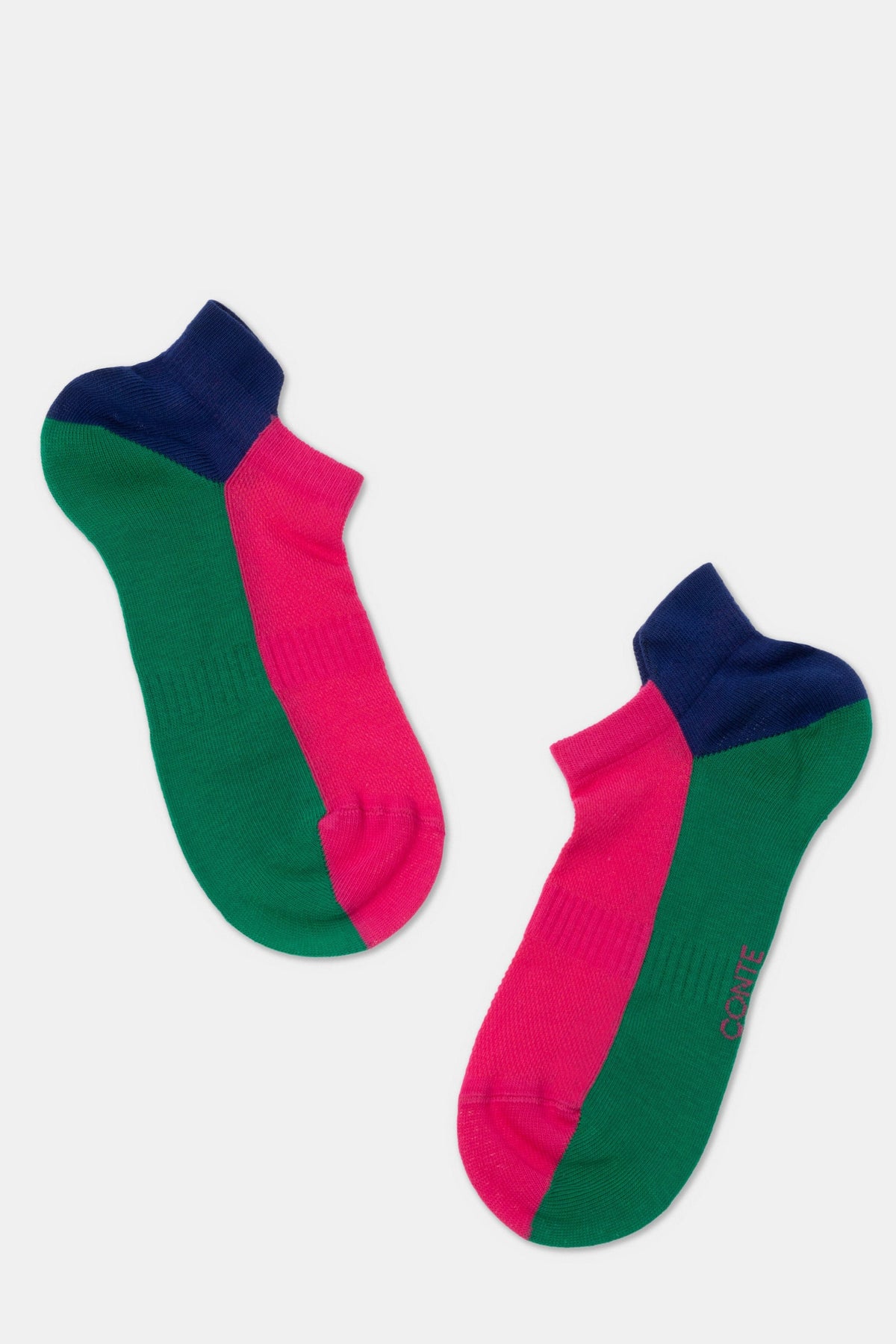 Cotton Ankle Socks Conte Active - With a "Tongue" 393 - A-1 Thread Vault
