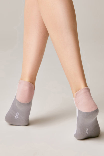 Cotton Ankle Socks Conte Active - With a "Tongue" 393 - A-1 Thread Vault