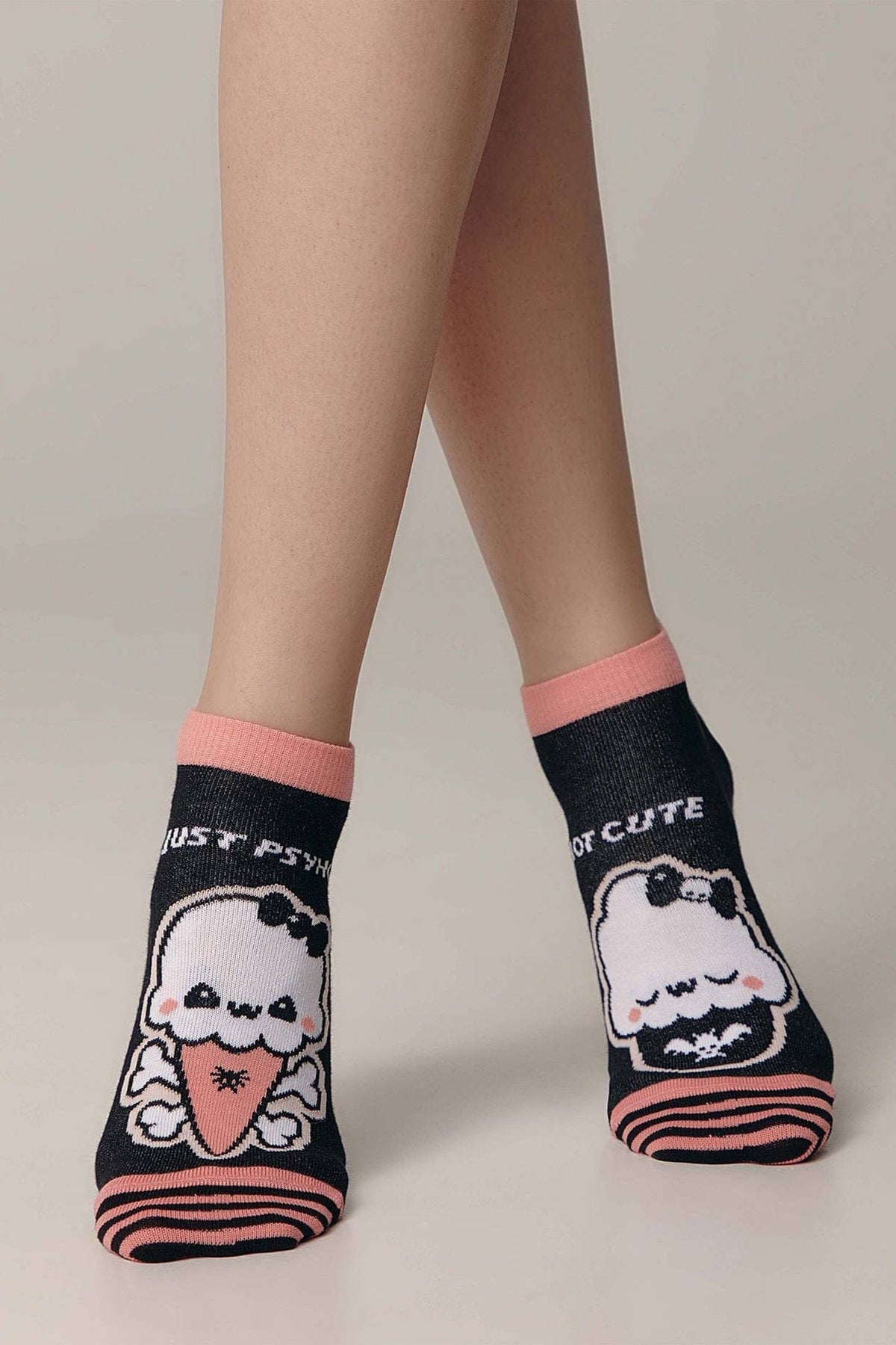 Cotton Ankle Socks Conte Happy 358 - Cute - A-1 Thread Vault