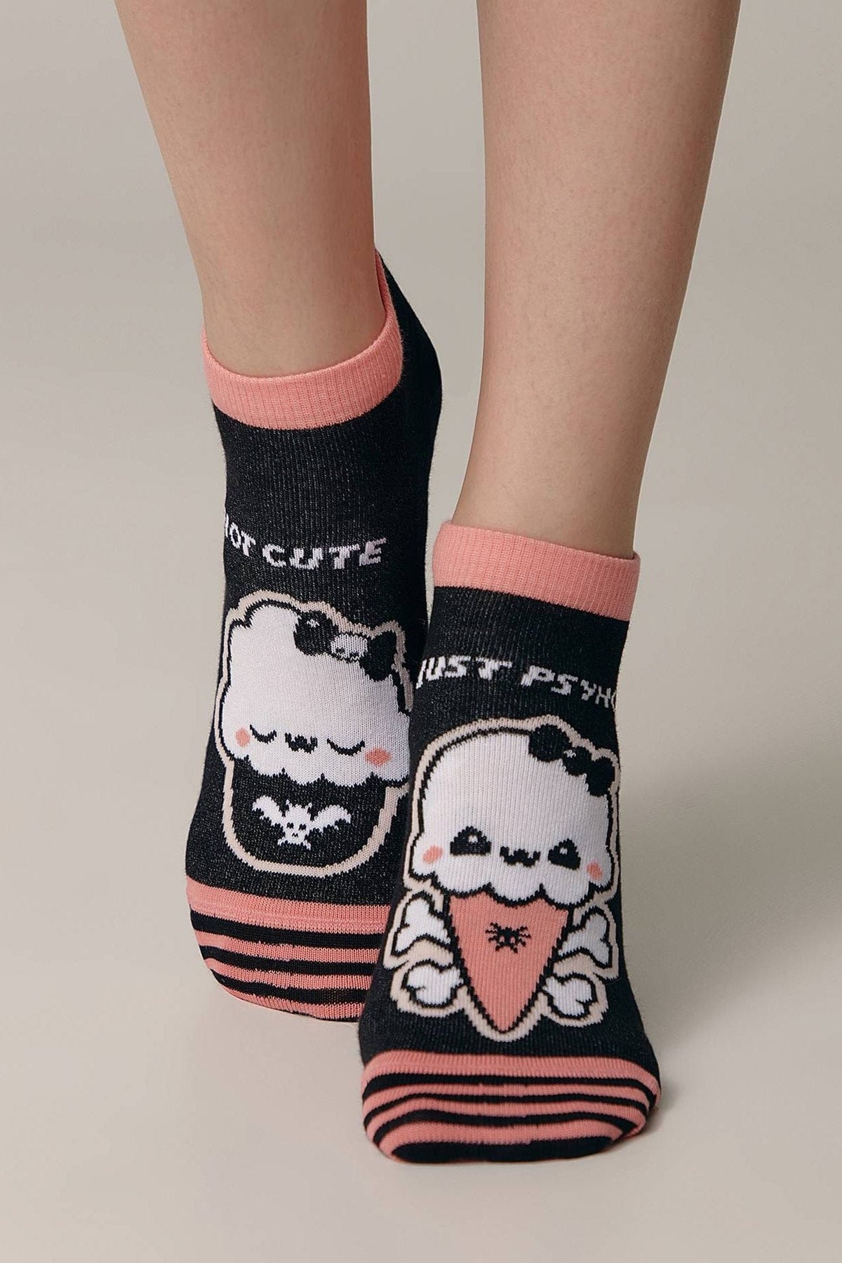 Cotton Ankle Socks Conte Happy 358 - Cute - A-1 Thread Vault