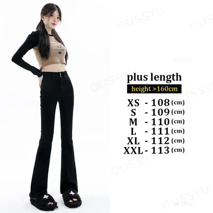 Cotton Denim Flared Pants