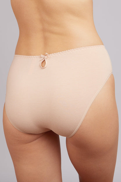 Cotton Panties Milavitsa 230360 - Medium-Waisted Slip - A-1 Thread Vault